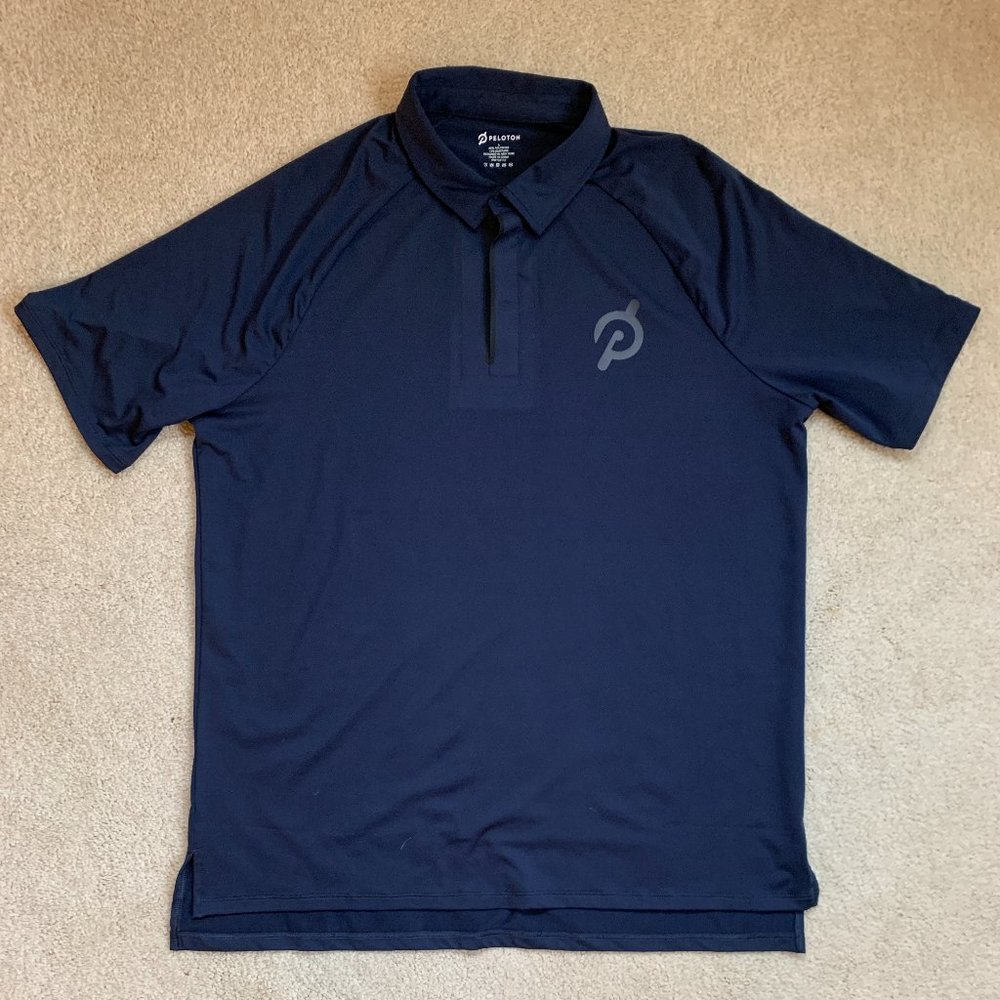 Peloton Mens size L   tech polo
